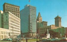 Oakland CA California, Smiths, Fountain, Downtown, Old Cars, Vintage Postcard picture