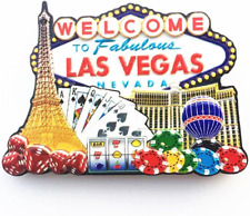 3D Las Vegas Skyline Fridge Magnet Home & Kitchen Decorative Magnetic Sticker, C picture