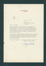 Letter from Herman Wouk American world-famous historical fiction author picture