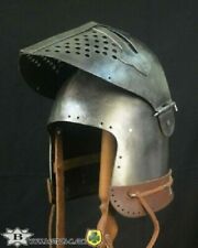 Bascinet Knight Helmet Medieval Armour Buhurt Battle Gift Medieval Reproduction. picture