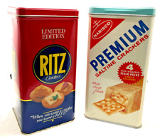 Vintage 1969 Premium Saltine NABISCO Cracker 1987 Limited Edition Ritz Tin 16oz picture