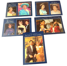 5 UK Mixture Royal Family Vintage Postcards Historical Unused Heritage Series picture