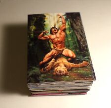 JOE JUSKO'S EDGAR RICE BURROUGHS TRADING CARDS COMPLETE SET AMAZING COLOR ART picture