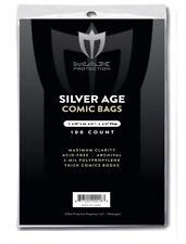 5000 MAX PRO SILVER AGE 7-1/8 X 10-1/2 COMIC BOOK STORAGE BAGS SLEEVES ARCHIVAL picture