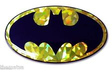 BATMAN YELLOW BLACK 3D REFLECTIVE AUTO CAR EMBLEM DECAL STICKER MADE IN USA picture
