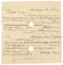 Document signed by Nicholas Biddle - Autograph - Famous Biddle Family - Autograp picture