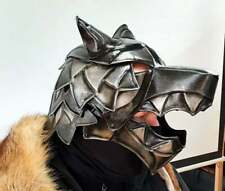 Blackened 18 Gauge Steel Medieval Great Wolf Helmet II SCALARP/COSPLAY Halloween picture