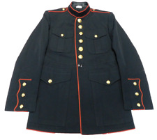 US Marine Dress Blue Jacket 40 Short Gabardine 2312 Coat USMC Poly/Wool Uniform picture