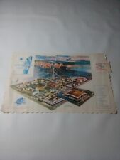 1962 Seattle Worlds Fair Horizon Room Globe Dinner Placemat 5A picture