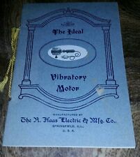 The Ideal Vibratory Motor For Physicians Use Haas Electric June 1906 Booklet Rar picture