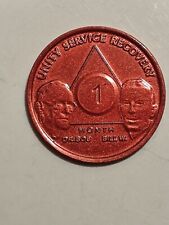 ALCOHOLICS ANONYMOUS 1 MONTH SOBRIETY COIN FOUNDERS COIN picture