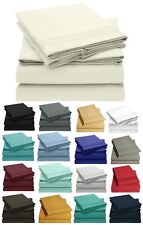 Brand New Embroidery Luxury Extra Soft Deep Pocket Fresh Breathable Sheet Set picture