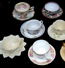 Mixed Lot of 8 Pcs Vtg Cups & Saucers Bone China  England/Japan/Ireland/Germany picture