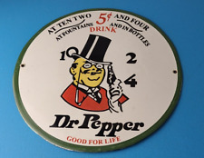 Vintage Dr Pepper Porcelain Soda Cola Beverage Bar Gas Service Station Sign picture