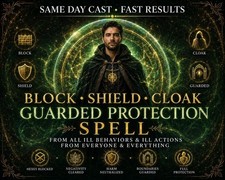 Block, Shield, Cloak & Guarded Protection Spell - Powerful Spiritual Protection picture