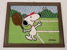 Vintage 1960s Snoopy Kiss on the Nose Tennis Opponent Peanuts Art Schultz United picture