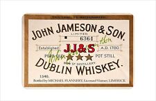 John Jameson Irish whiskey label Reproduction metal sign picture