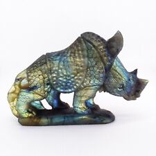 Labradorite, Rhinoceros, carving, rare, animal, specimen, display, #R-4151 picture