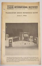 IOR INTERNATIONAL RECTIFIER TRANSISTER CROSS REFERENCE GUIDE 1966 picture