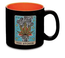 “The Stoner” Tarot Card Coffee Mug Black And Turquoise 20oz. Boho Gypsy picture