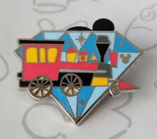 Railroad Train Engine Diamond Attractions 2015 Hidden Mickey DLR Disney Pin picture