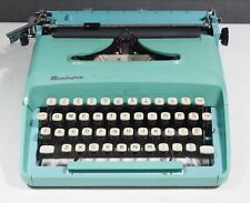 Vintage Remington Ten Forty Portable Typewriter Turquoise With Case picture