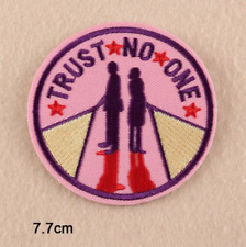 Trust No One - Iron on Embroidery Cloth Patch Sew on Badge - Clothes Hat picture