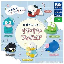Sanrio Hapidanbui sleeping Figure Capsule Toy 6 Types Full Comp Set Gacha Mascot picture