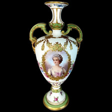 Antique 19th Century Porcelain Vase: Poppelsdorf, Bonn 1855