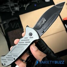 MTECH ARMY RESCUE TACTICAL POCKET KNIFE Spring Assisted Open Folding Blade GRAY picture