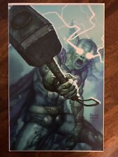 ✨MARVEL ZOMBIES RESURRECTION #1 - ZOMBIE THOR - BROWN VIRGIN VARIANT - NM+ picture