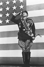 GEORGE C.SCOTT PATTON 24x36 inch Poster SALUTES AMERICAN FLAG picture