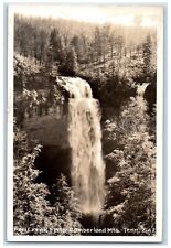1954 Fall Creek Falls Cumberland Mts. Tennessee TN Waterfall RPPC Photo Postcard picture