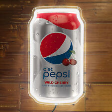 Pepsi Cherry Sparkling Water Neon Light Sign Bar Club Party Wall Decor 12