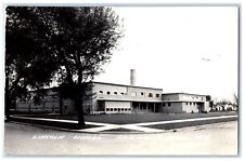 1955 Lincoln School Exterior Building Fairmont Minnesota MN RPPC Photo Postcard picture