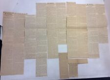 The Labor Capital Agitation Series 1886-1892 Newspaper Clippings Joseph Dow picture
