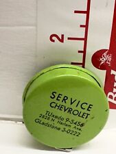 Vintage circa 1950's CHEVROLET SERVICE MADE USA advertising pocket tape measure picture