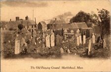 postcard The Old Burying Ground Marblehead Massachusetts B1 picture