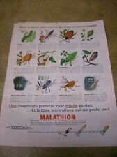 Original 1957 Malathion Insecticide Magazine Ad picture