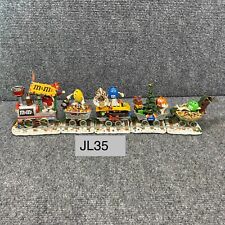 M&M's The Danbury Mint The M&M's Christmas Train 5 Pieces Holiday Collectable VG picture
