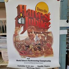 Vintage 1981 R J Reynolds World Tobacco Auctioneering Championship Poster VA picture