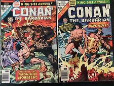 Conan The Barbarian King Size Annual #2 #3 Marvel 1976/77 Comic Books picture