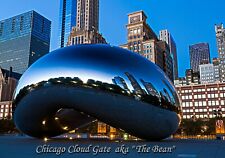 MAGNET  Travel USA Chicago Illinois CLOUD GATE also known as a BEAN picture