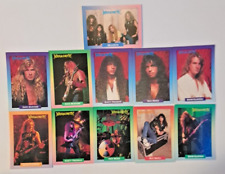 1991 Brockum Rock Cards MegaDeath Band Card Collection 29 Card Lot NM picture