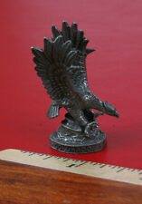 WAPW GREAT BRITIAN PEWTER PAPERWEIGHT COLORADO SOUVENIR FLYING BALD EAGLE  picture
