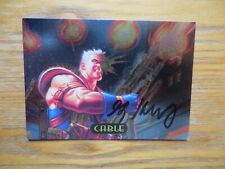94' MARVEL MASTERPIECES CABLE POWER BLAST CARD SIGNED GREG HILDEBRANDT, POA picture