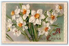 John Winsch Signed Postcard Easter Lily Flowers Embossed Decorah Iowa IA c1910's picture