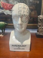 Vintage:  Beautiful Antique Ceramic Phrenology L.N. Fowler Head picture