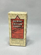 1930' Sandoz Antique Pharmacy Apothecary Quinine Calcium NOS Albert Hofmann 2amp picture