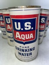US Aqua Canned Drinking Water 1950's Cold War Nuclear Fallout Duck ONE 12 oz Can picture